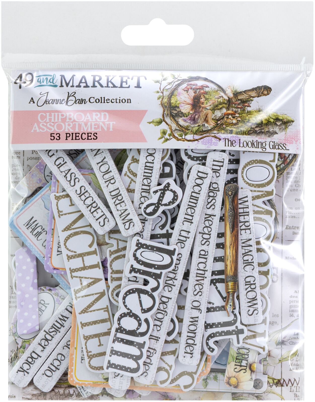 49 & Market - Chipboard assortment   - The Looking Glass