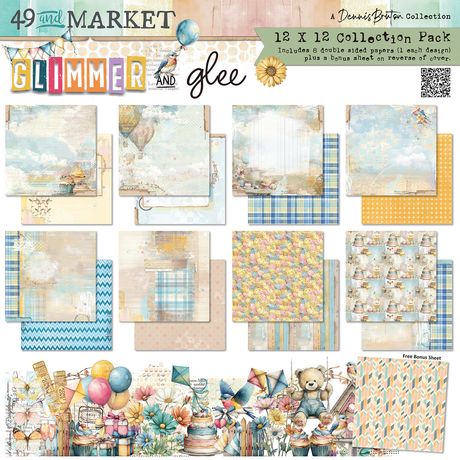 49 and Market - 12 x 12  Collection Pack - Glimmer and Glee
