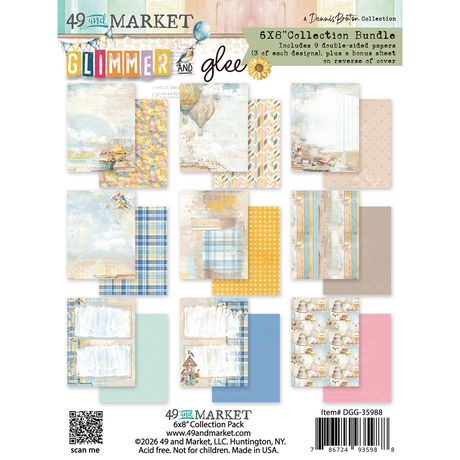 49 and Market -6 x 8  Paper pad  - Glimmer and Glee