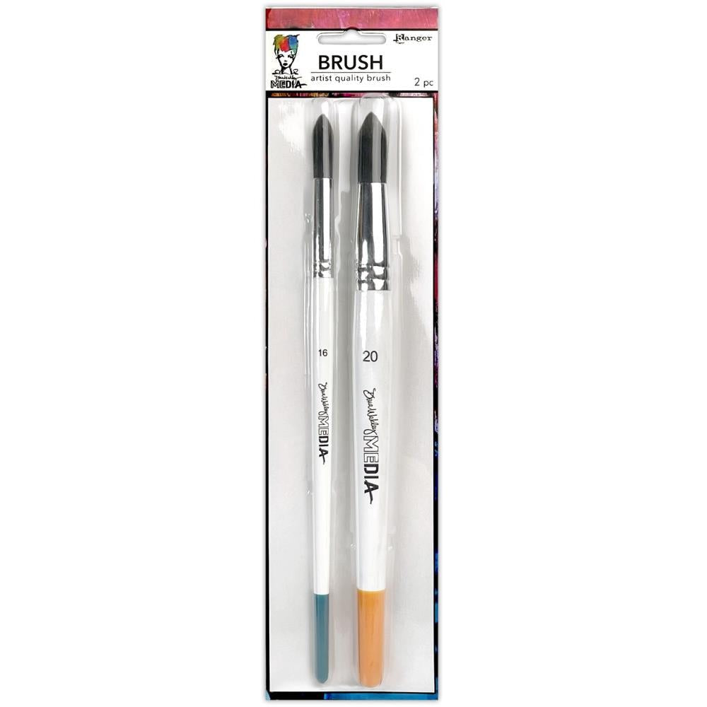 Dina Wakley Paint Brushes Duo Round Pack