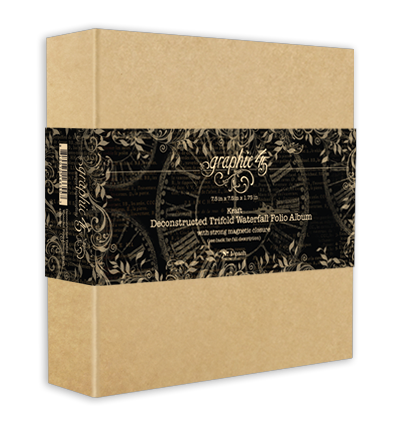 Graphic 45 - Staples -Graphic 45 - Staples - Deconstructed Trifold Waterfall Folio Album – Kraft