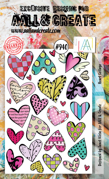 AALL & Create A6 Stamp Set Hearts