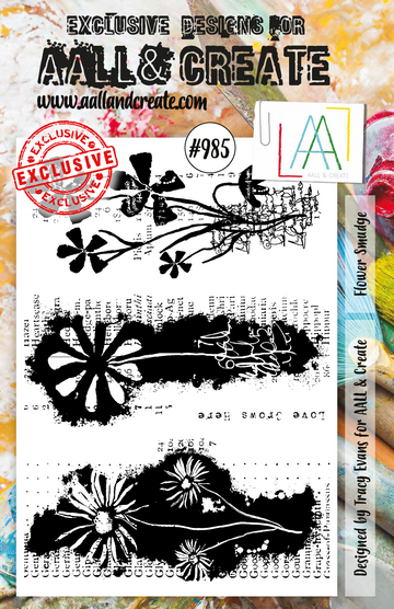 AALL & Create A5 Stamp SetFlower Smudge