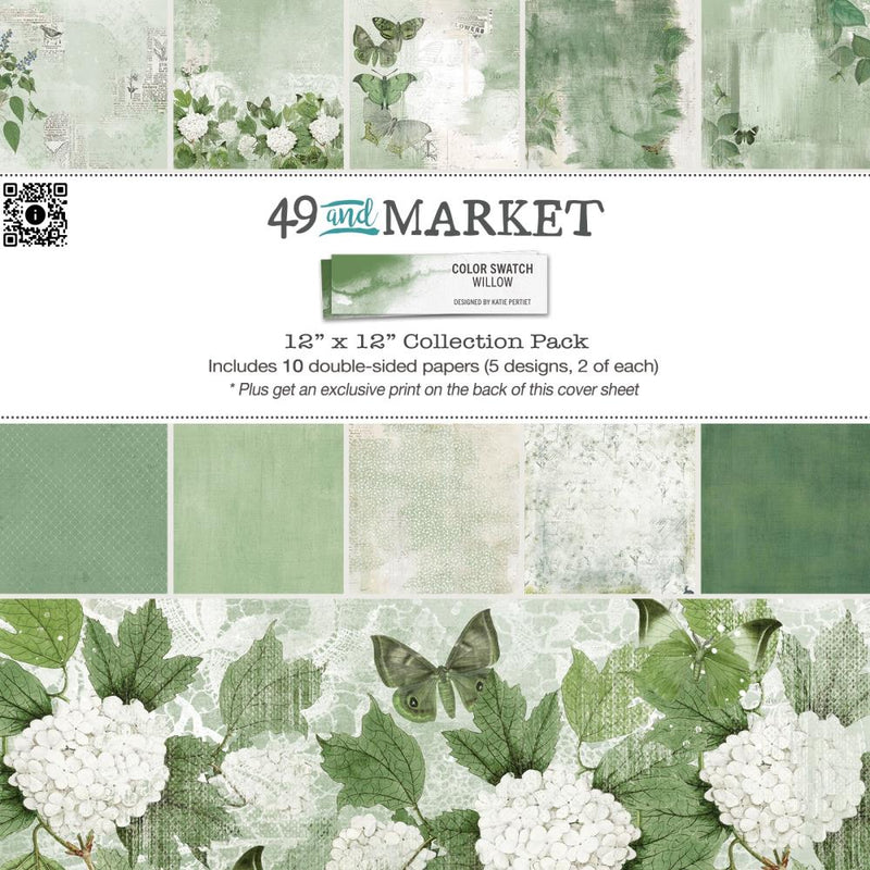 49 And Market Collection Pack 12"X12" Colour Swatch: Willow