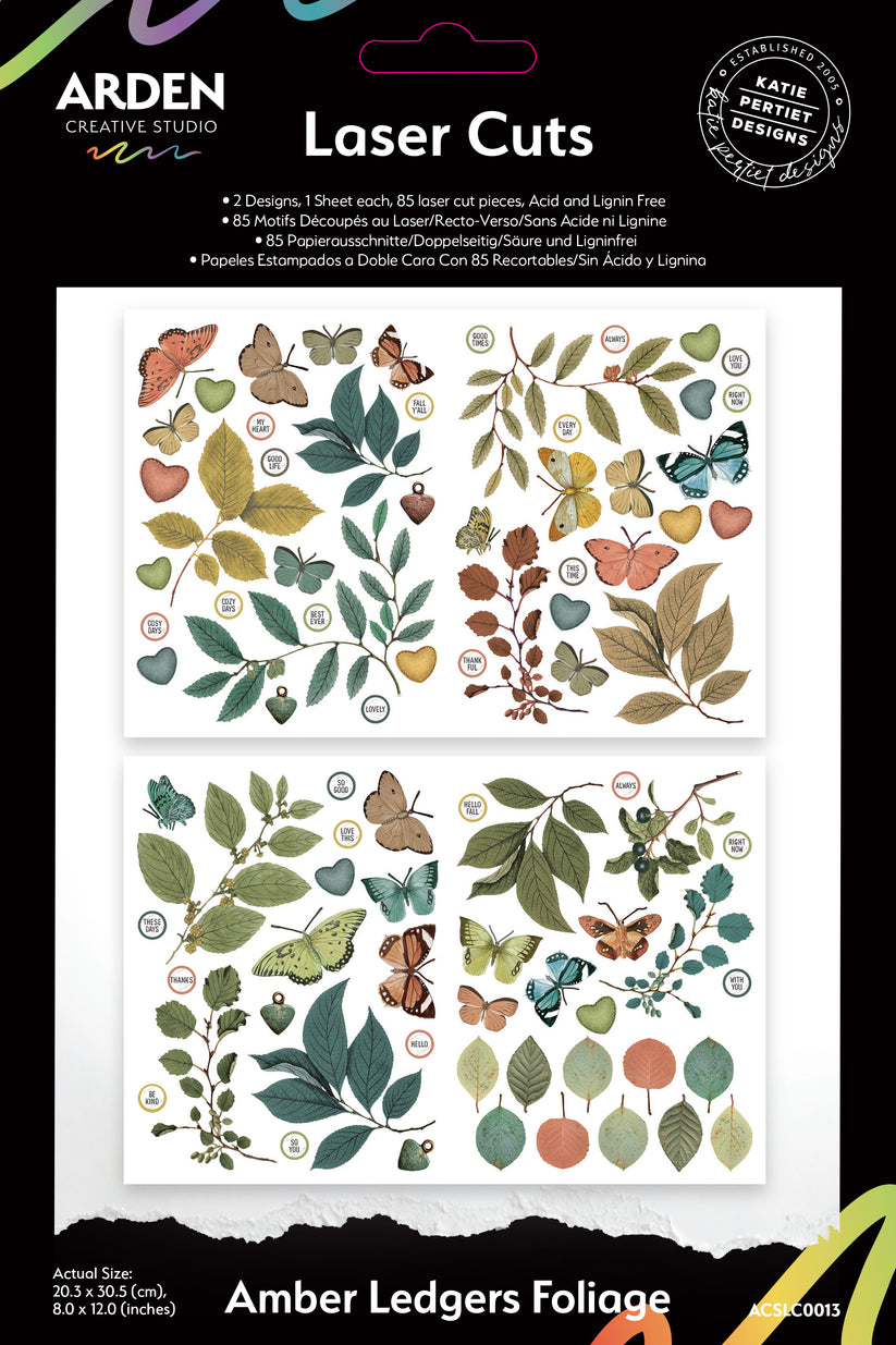 Arden Amber Ledgers Foliage Laser Cuts