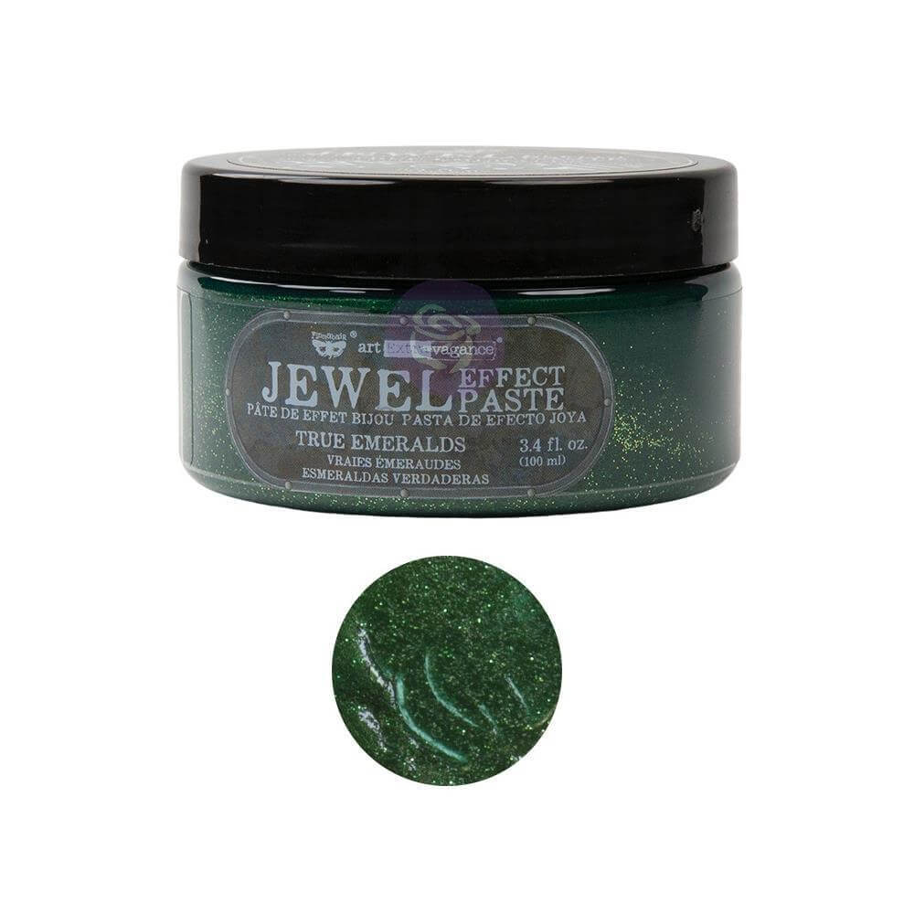 FINNABAIR ART EXTRAVAGANCE JEWEL TEXTURE PASTE 100ML JAR - TRUE EMERALDS