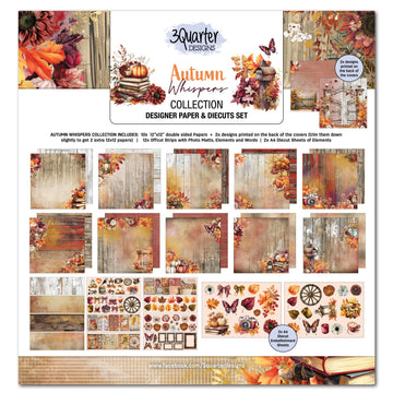 3 Quarter Designs - 12 xz 12 Collection Pack  - Autumn Whispers