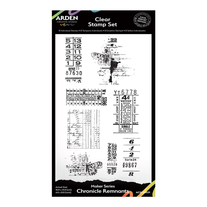 Arden Creative Studio — Maker Series Chronicle Remnants Clear Stamp Set