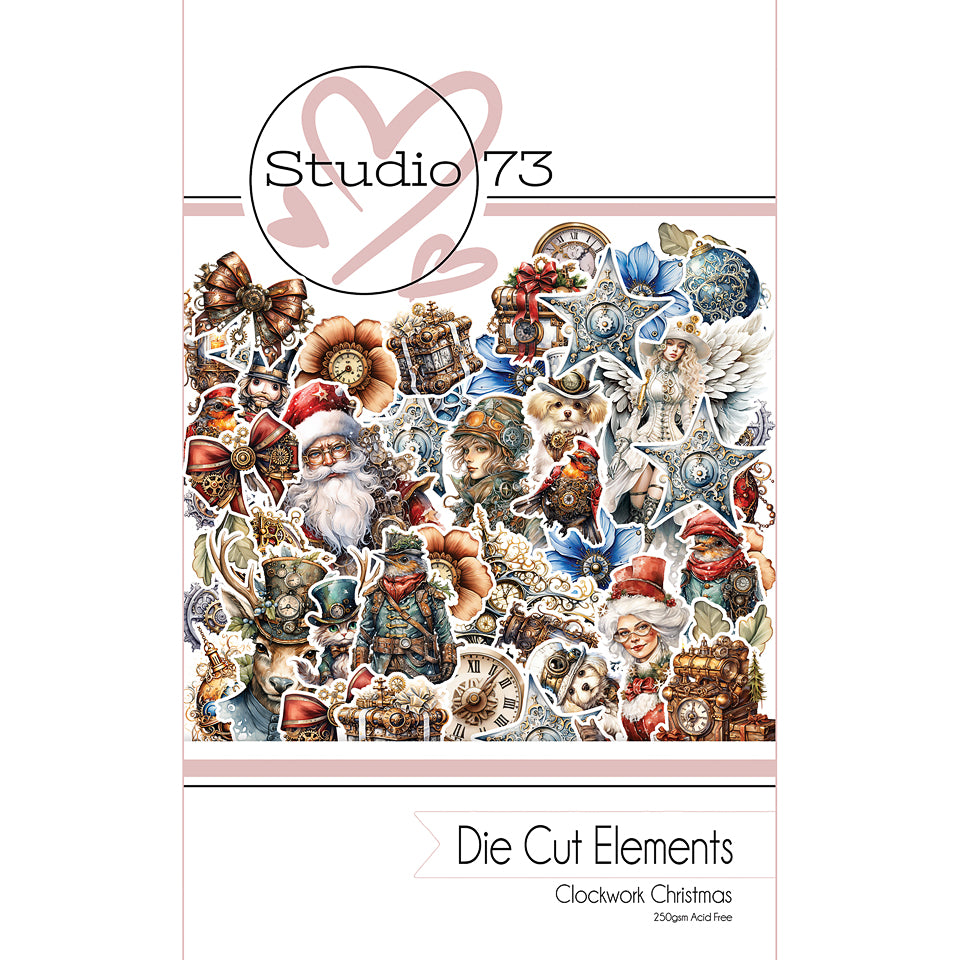 Copy of Studio 73 Clockwork Christmas Die Cut elements