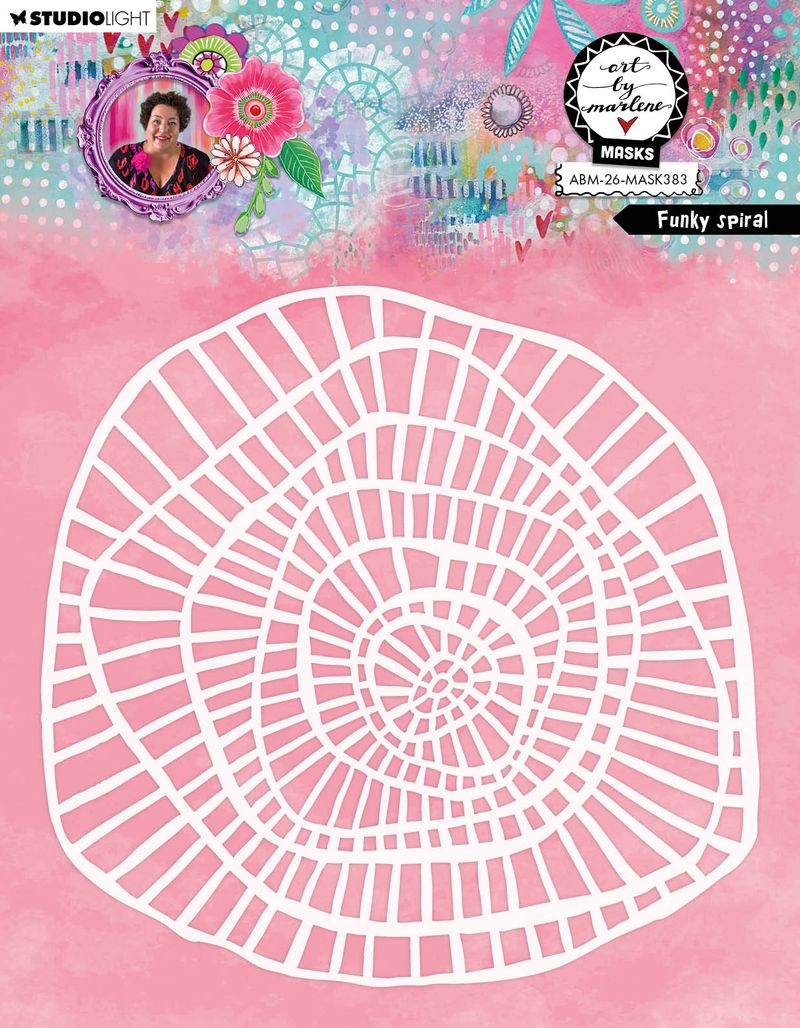 Art By Marlene -   Mask - Funky Spirals