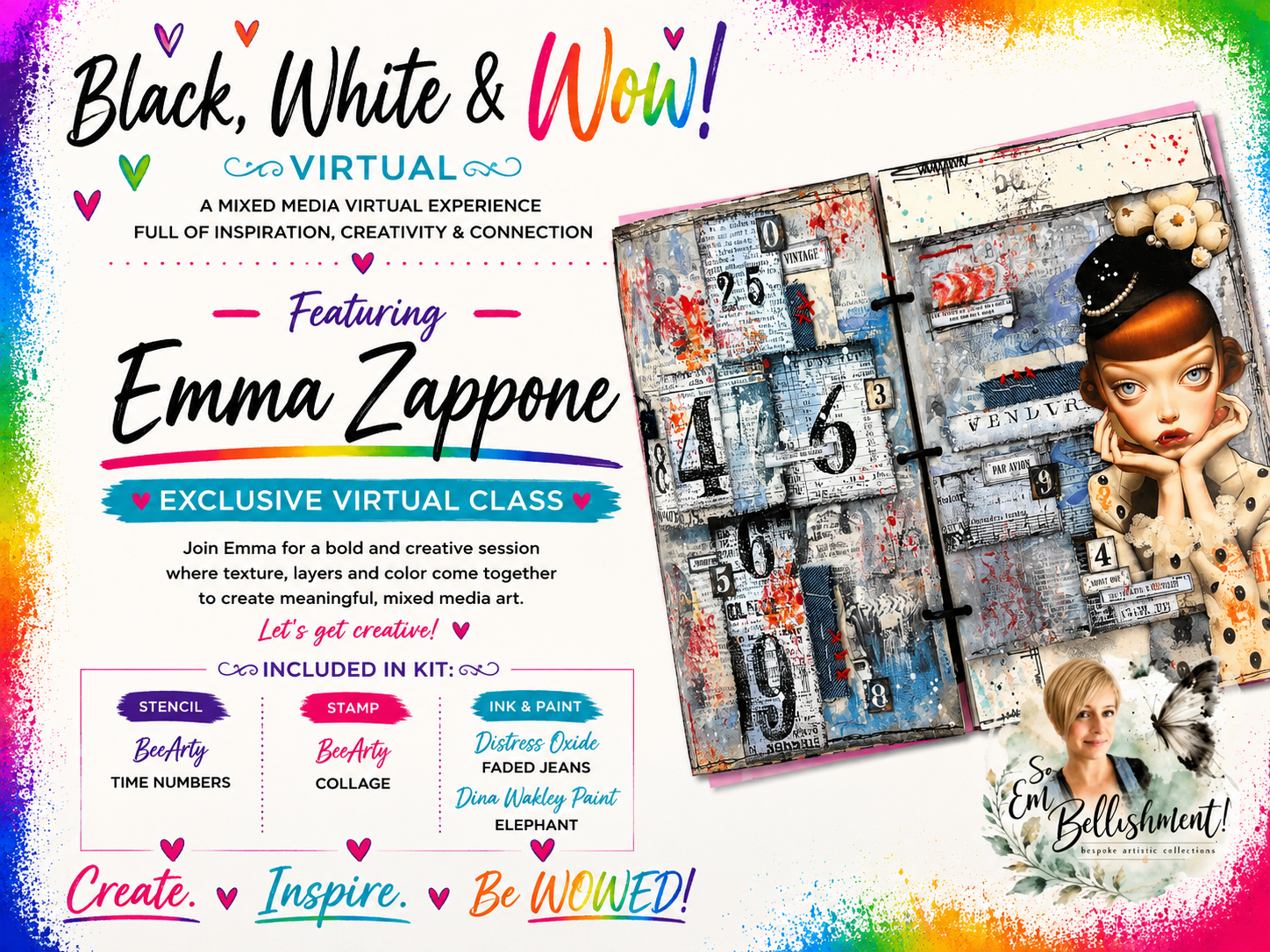 BLACK WHITE AND WOW -  Emma Zapone -    Vintage Beauty
