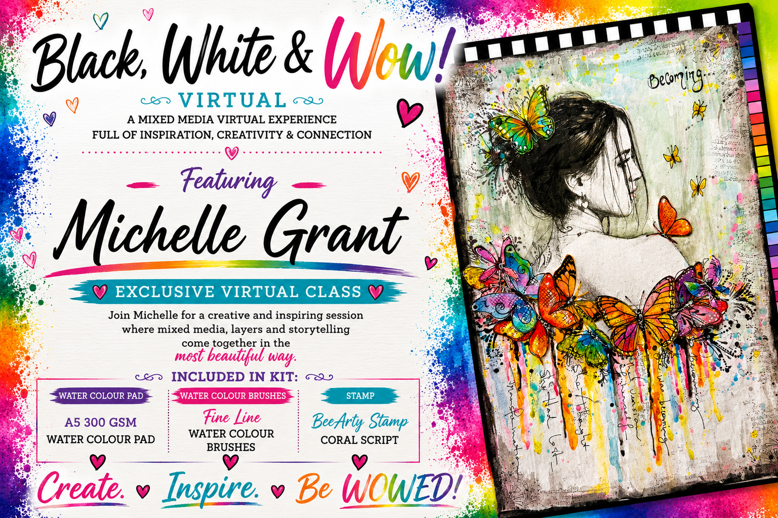 BLACK WHITE AND WOW - Michelle Grant - Butterfly Effect