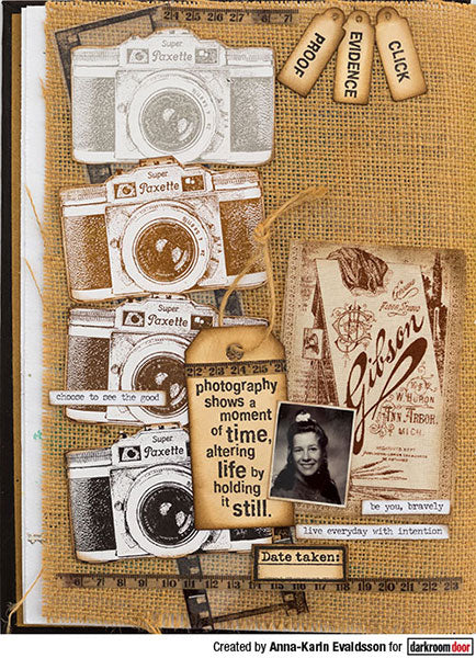Darkroom Door Eclectic Stamp  Camera