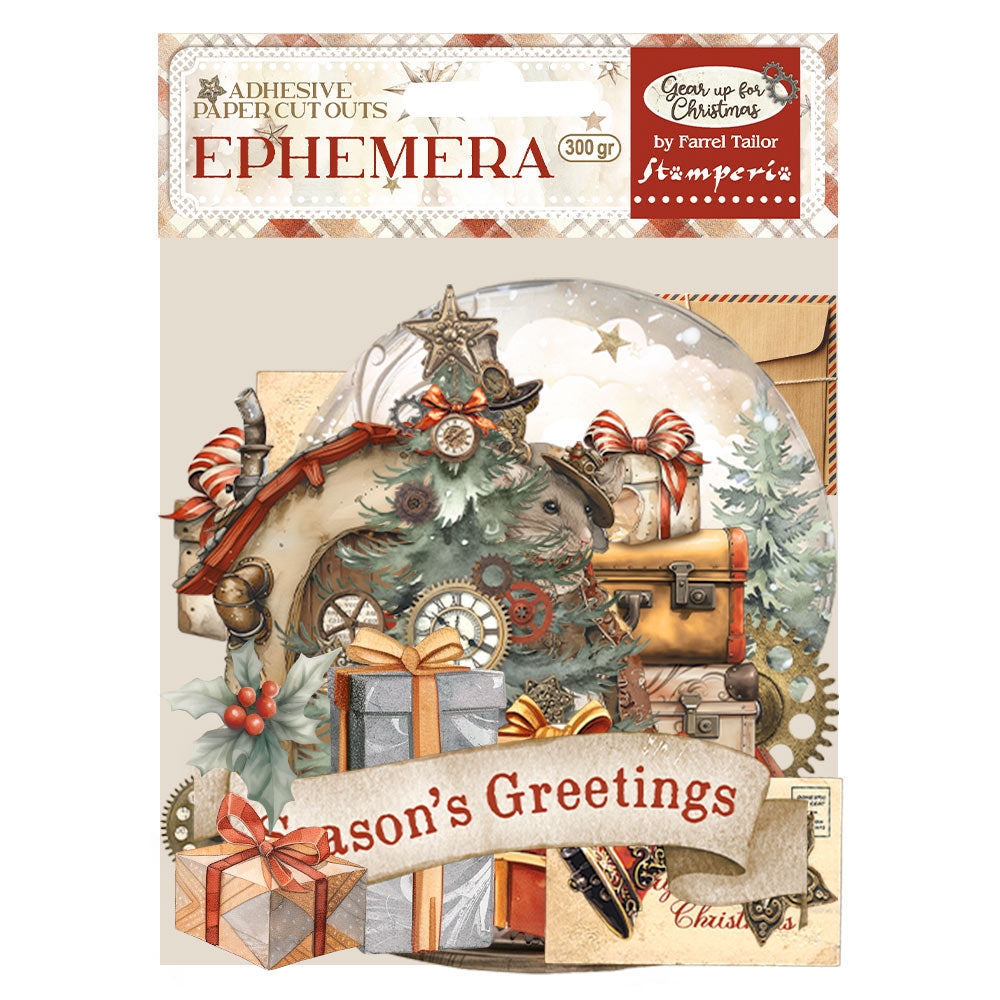 Stamperia – Ephemera – Gear up for Christmas