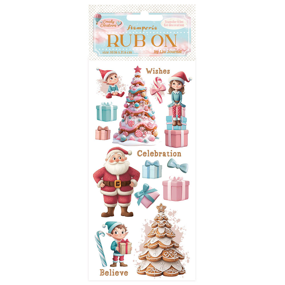 Stamperia -  Candy Christmas  Rubons Santa Claus