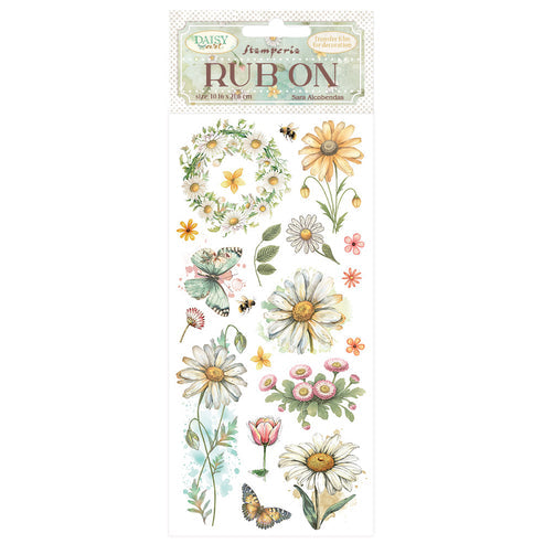 Stamperia - Rub-ons - Daisy Art -Daisy and Butterfly