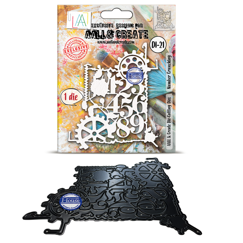 AALL & Create DI-21 Number Crunching Die-Cutting Die