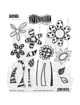 Dyan Reaveley Dylusions DYR10045 Blooming Stamp Set