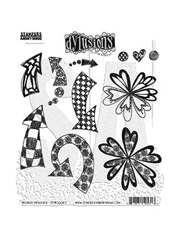 Dyan Reaveley Dylusions DYR10047 Blonde Moments Stamp Set
