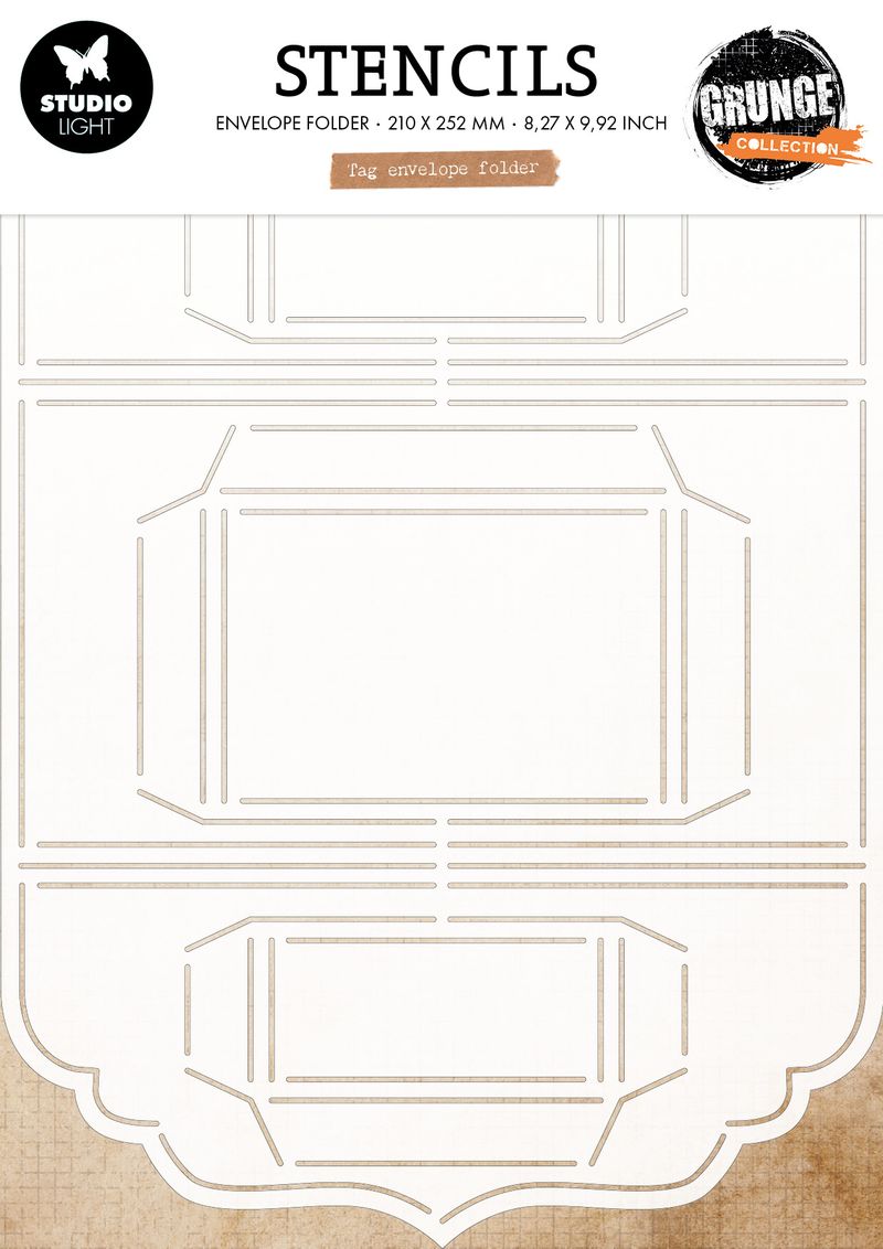 Studio Light - Grunge Collection - Tag Envelope Folder