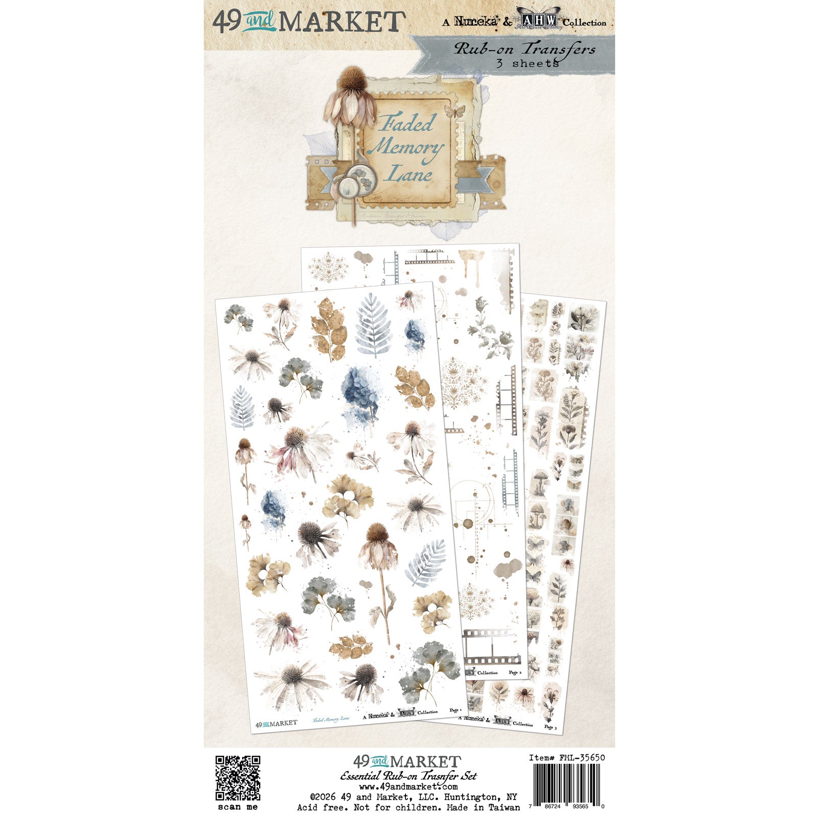 49 and Market -  Essential Rub on Transfers -  Faded Memory Lane