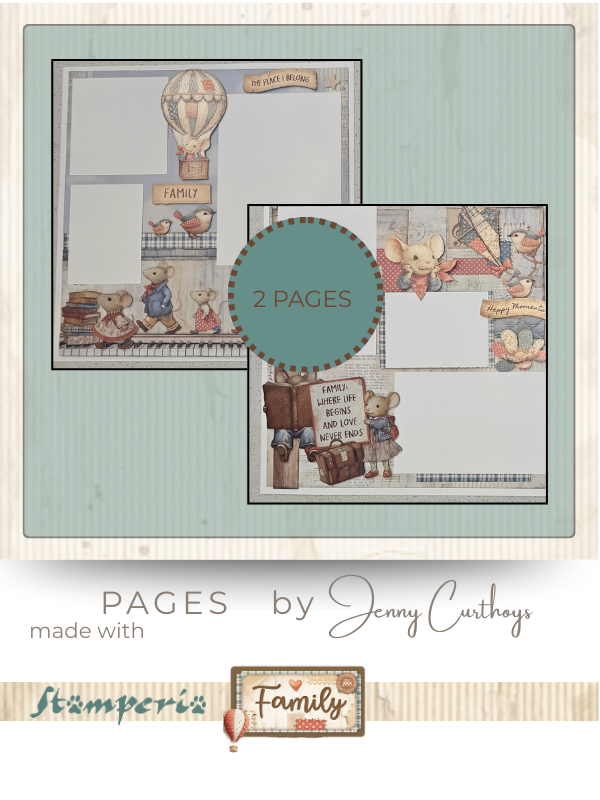 Stamperia - Family 2 page  Scrapbooking kit
