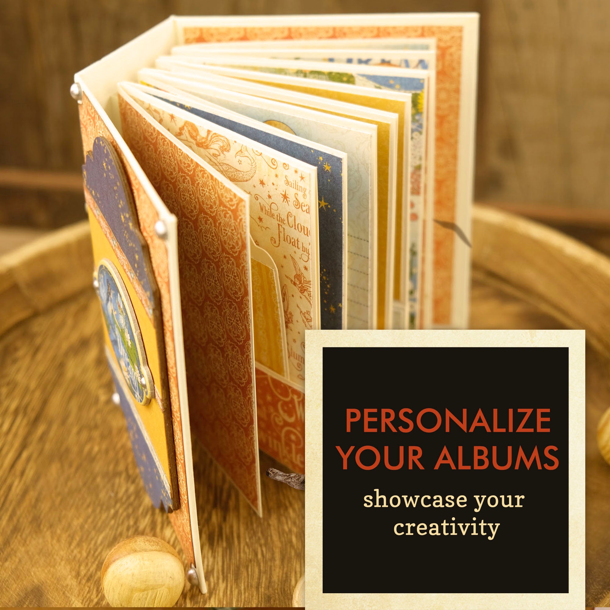 Graphic 45 ATC Tag and Pocket Album Ivory