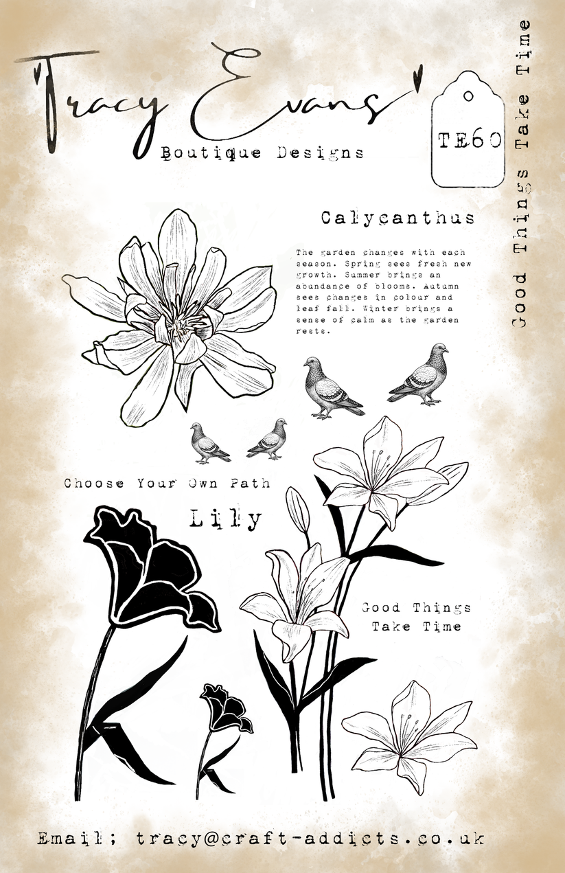 Tracy Evans - Stamp- Good things take time