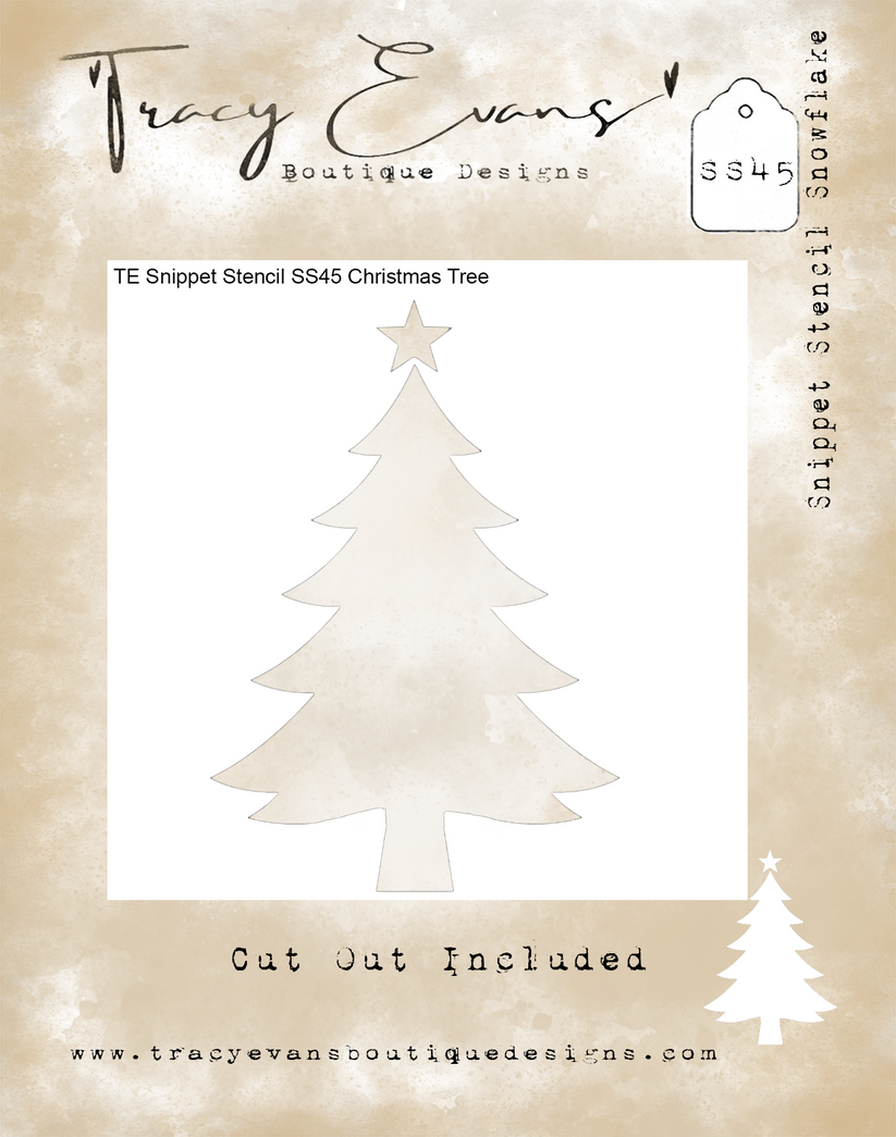 TE Snippet Stencil SS45 Christmas Tree