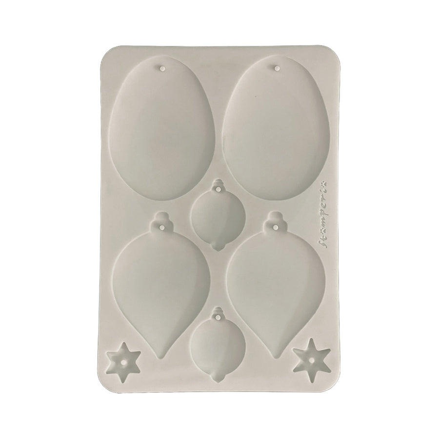 Stamperia A5 Silicone Mould - Christmas Ornaments & Baubles