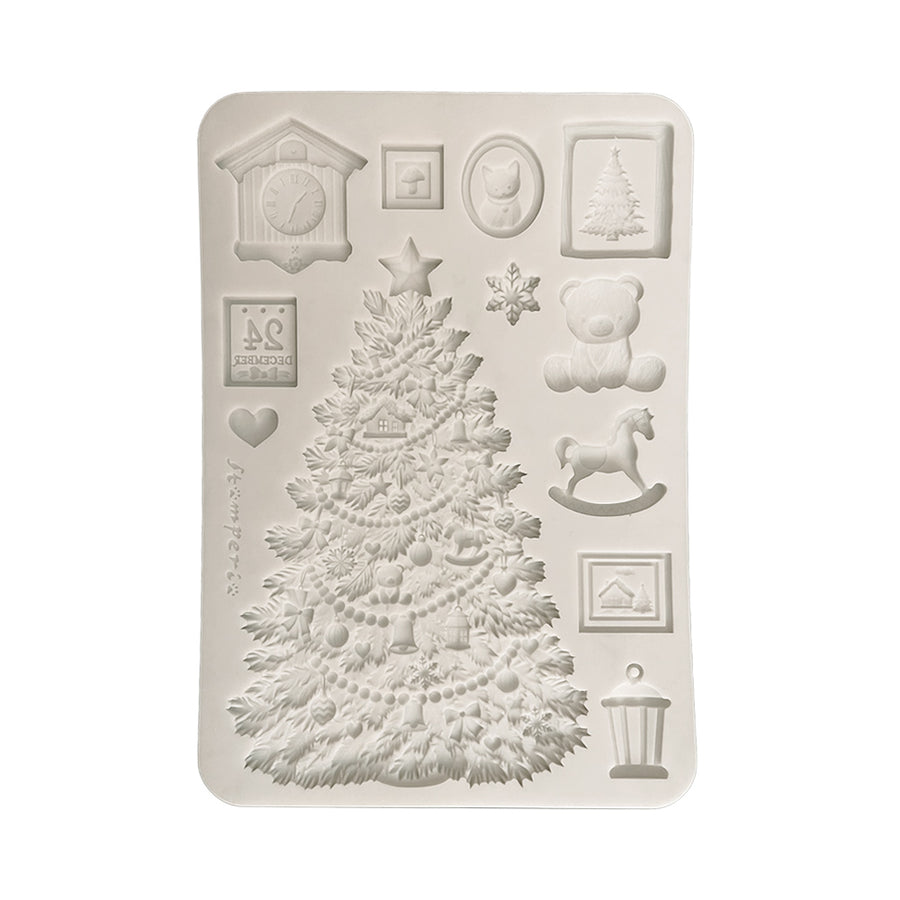 Stamperia A5 Silicone Mould - Christmas Tree & Toys