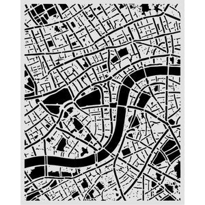 Stamperia Stencil – City Street Map – KSTD225