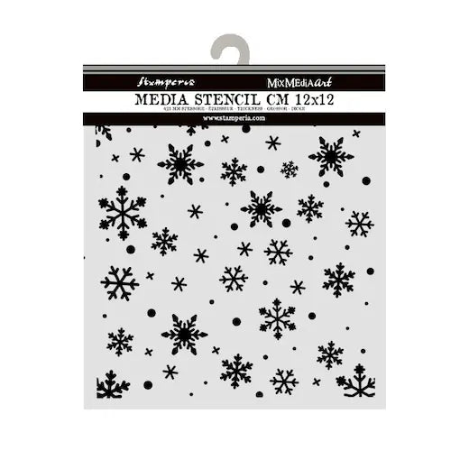 Stamperia MixMedia Art Media Stencil - Snowflakes 12x12cm
