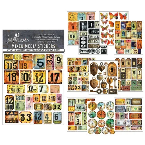 Ciao Bella  -  Mixed Media Stickers – Scratched Labels Collection