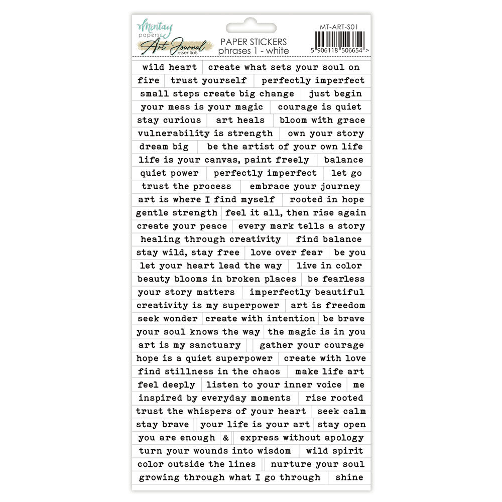 Mintay Paper Stickers Phases 1 white