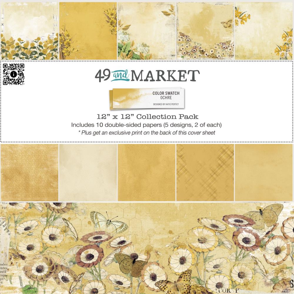 49 and Market 12 x 12 Collection  Pack   -  Color swatch Ochre
