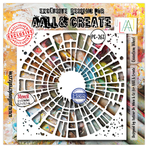 AALL & CREATE -Stencil - Quantum Wheel