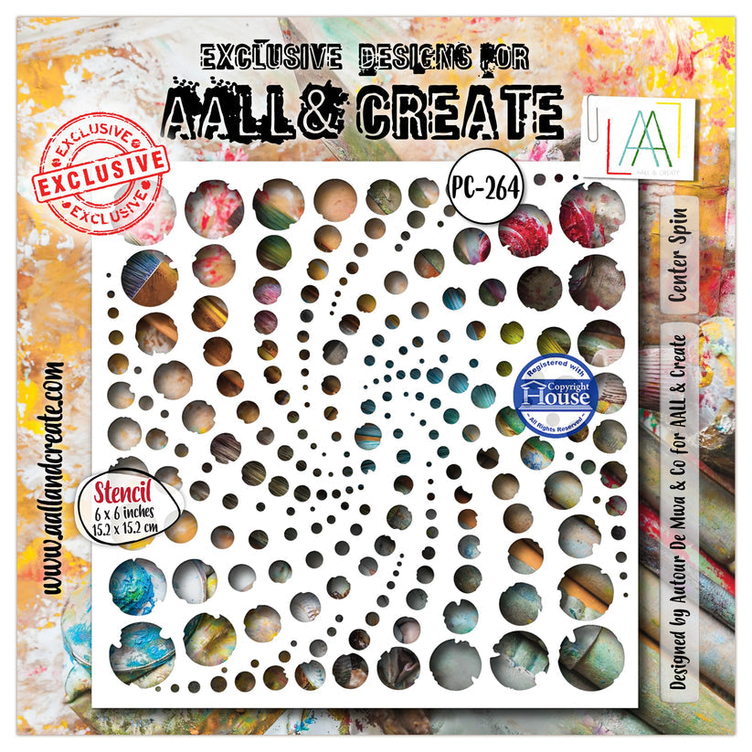 AALL & CREATE -Stencil  - Centre Spin