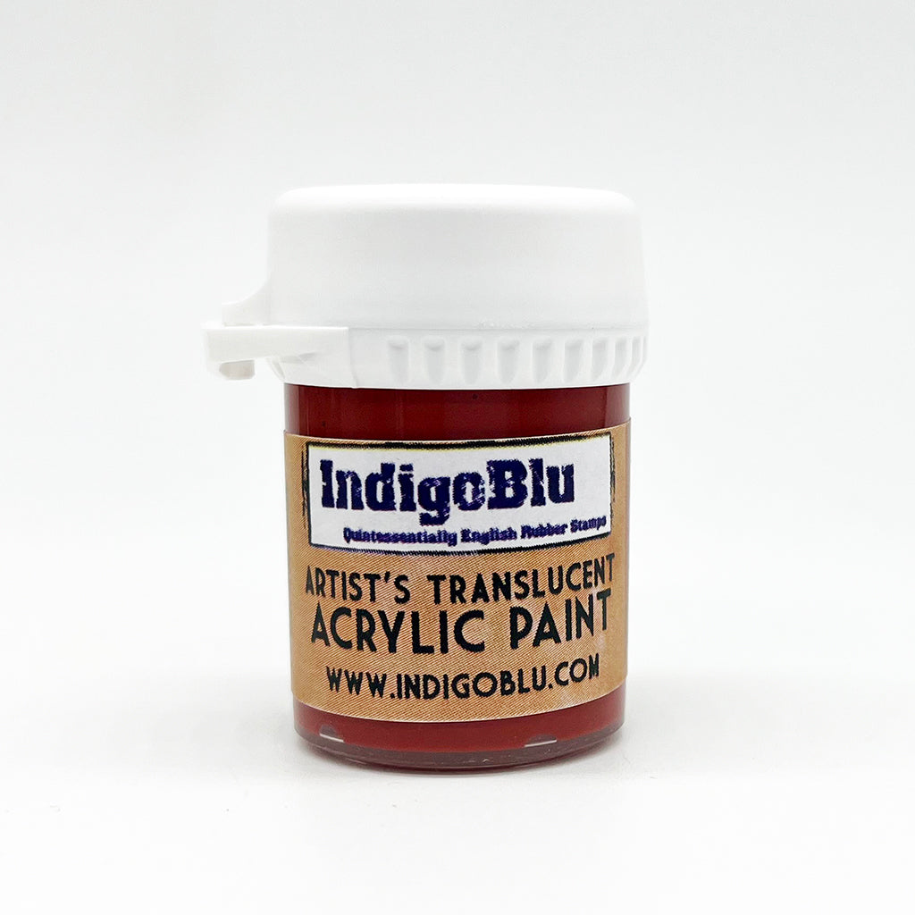 Indigo Blu Artists - Translucent Acrylic Paint - Red Oxide