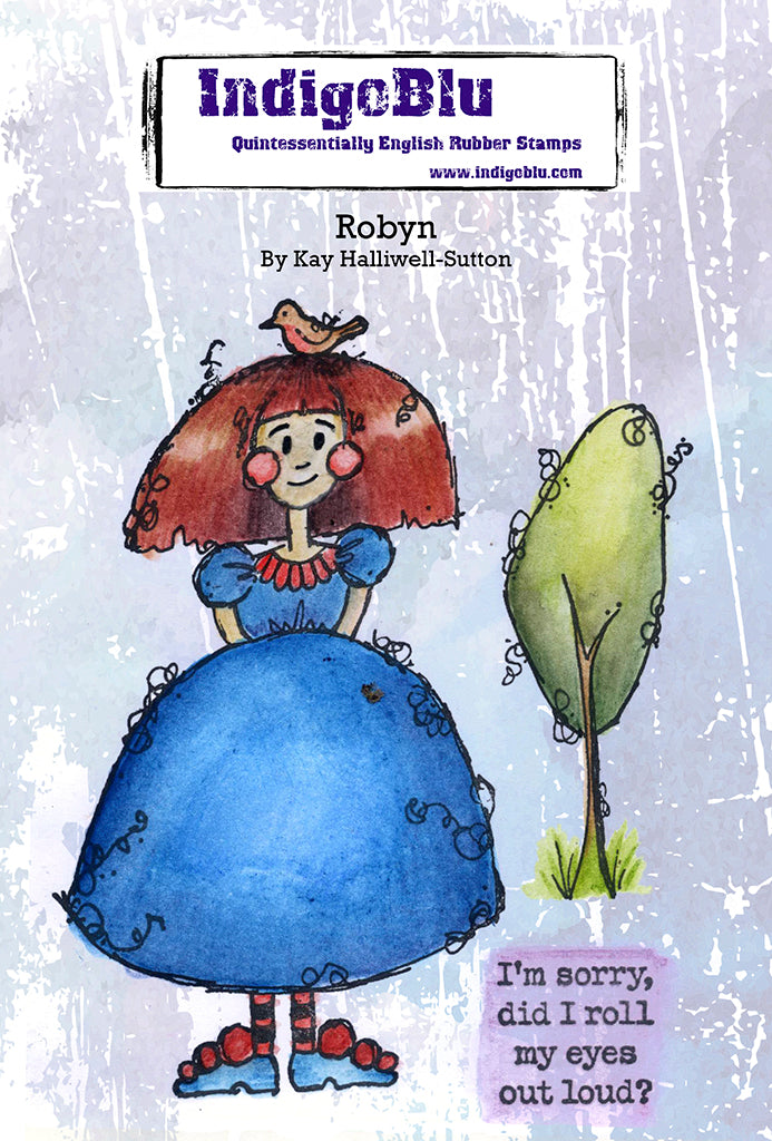 IndigoBlu - Robyn A6 rubber stamp
