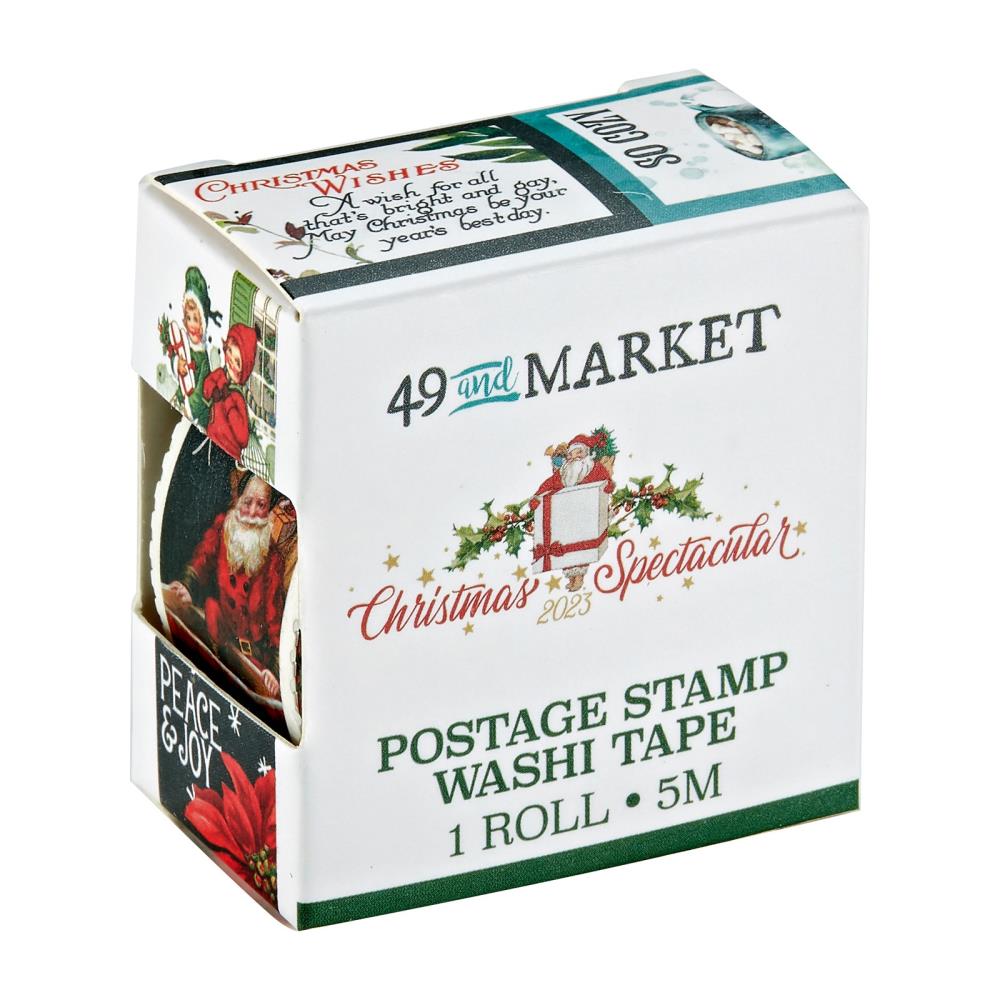 49 and Market Vintage Artistry Christmas Spectacular - Washi tape Postage Stickers
