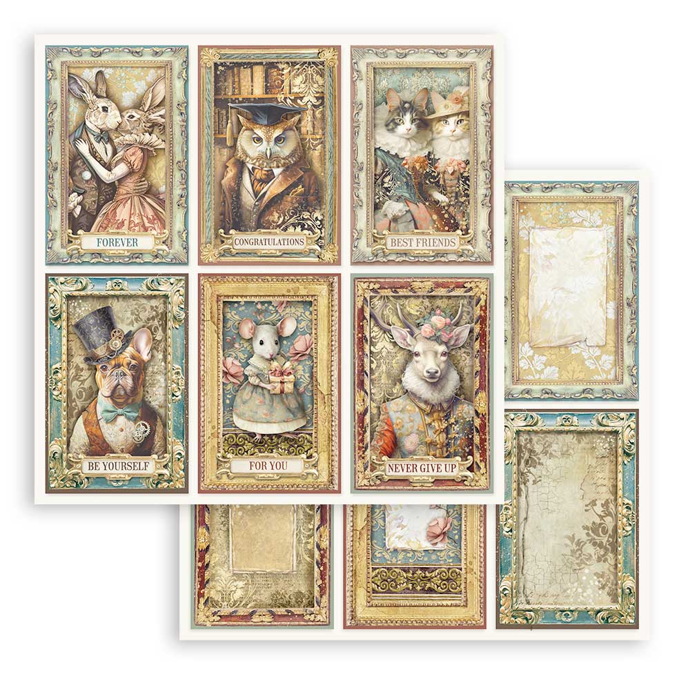 Stamperia Patterned Double Face Sheet - Alterego - 6 Cards