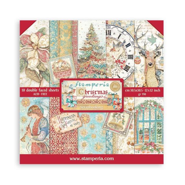 Stamperia - 12 x 12 collection - Christmas Greetings