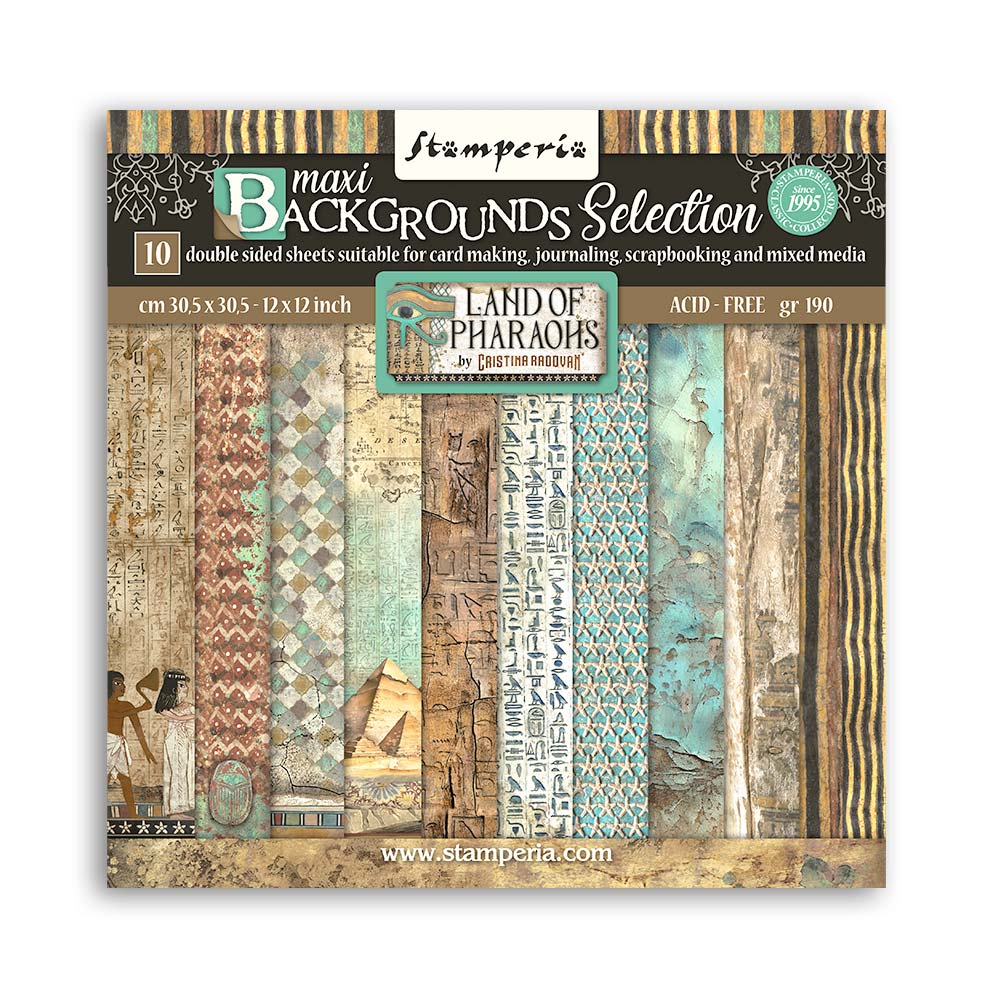 Stamperia -    Land of the Pharaohs -   12 x 12   collection