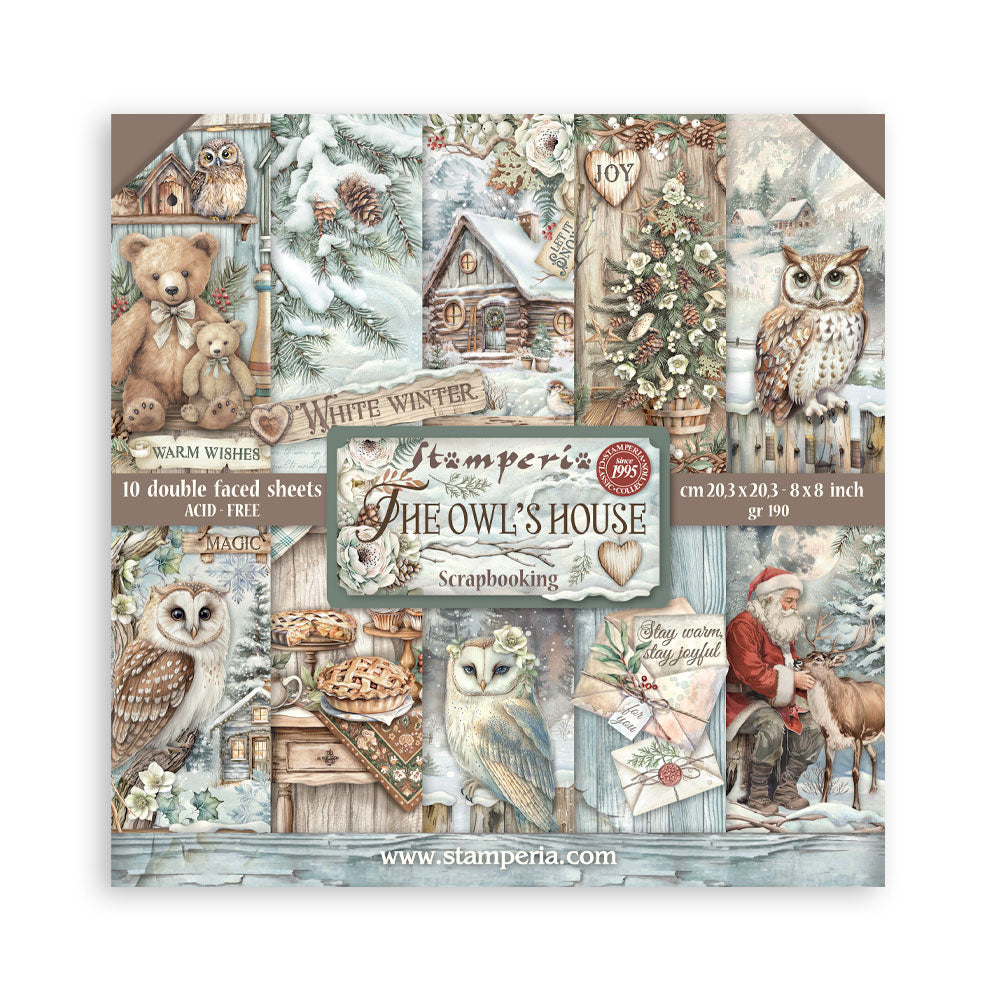 Stamperia - Paper pads  The Owls  House  - Scrapbooking pad  10 sheets