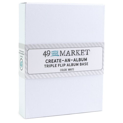 49 And Market  Create - An -Album  Triple  Flip Album Base  White