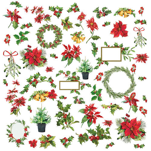 49 and Market Vintage Artistry Christmas Spectacular -Greenery Laser Cut Elements