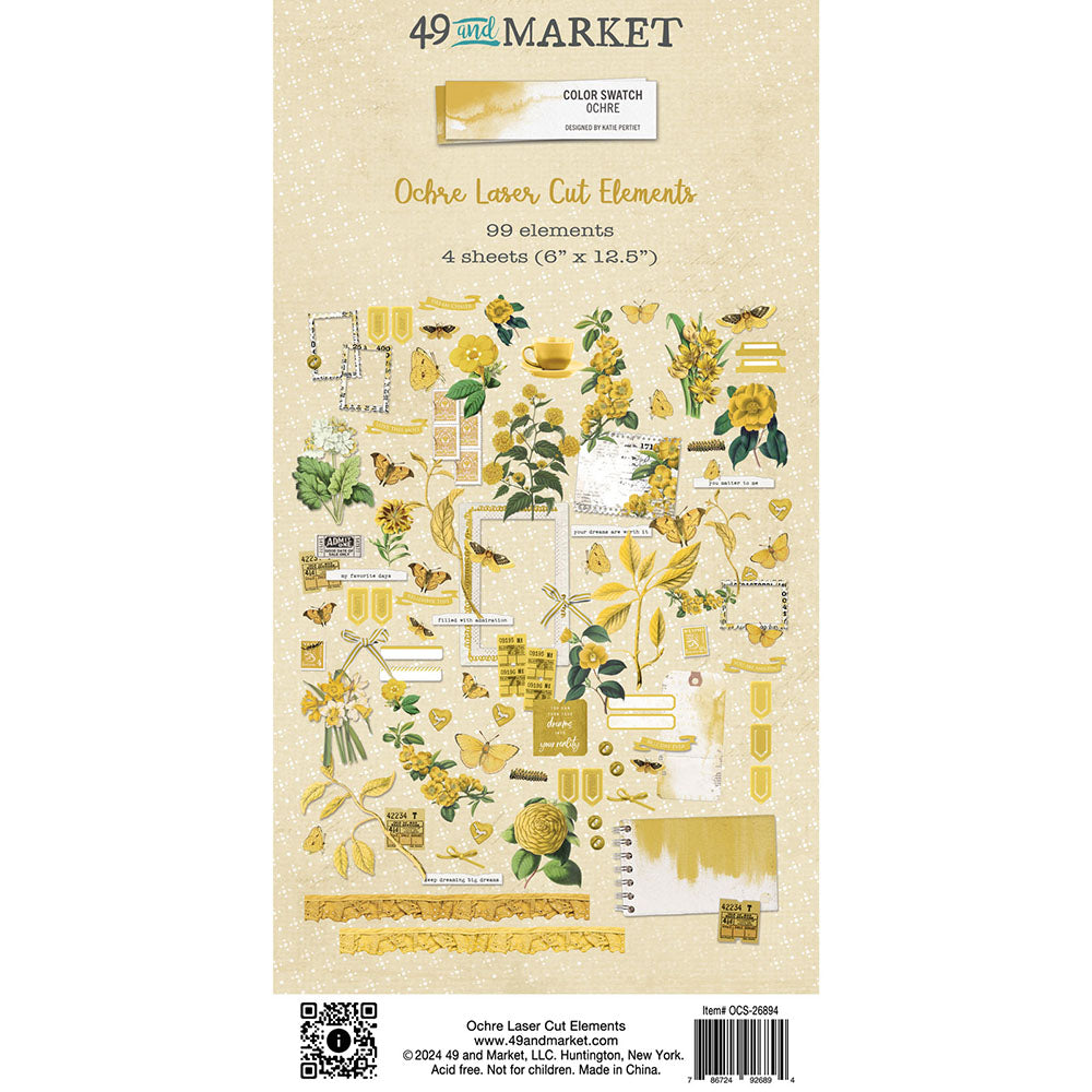 49 and Market - Laser Cut  Elements   -  Color swatch Ochre