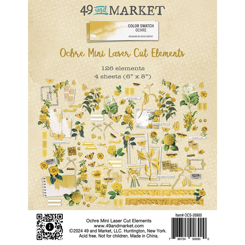 49 and Market - Laser Cut  Mini  Elements   -  Color swatch Ochre