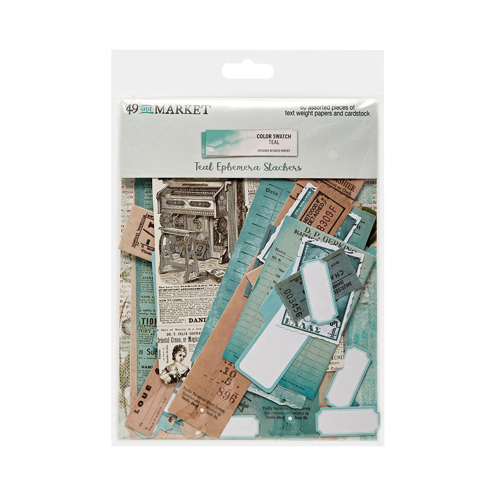 49 and Market -Teal color Swatch - Ephemera